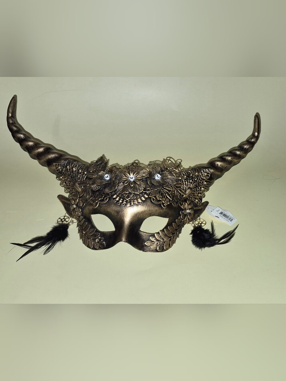 Goddess Ram Mask Black and Gold
